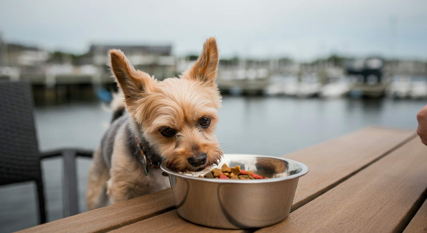 獣医師と犬のイメージ